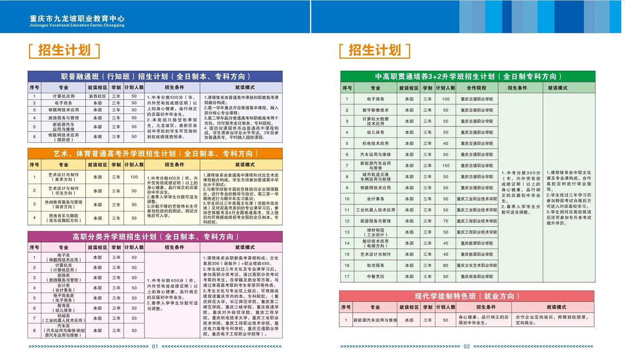 重慶市九龍坡職業(yè)教育中心2024年招生簡(jiǎn)章